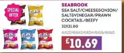 Bestway SEABROOK Sea salt/cheese&onion/ salt&vinegar/prawn cocktail/beefy offer