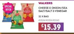 Bestway WALKERS Cheese & onion/sea salt/salt & vinegar offer