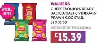 Bestway WALKERS Cheese&onion/ready salted/salt & vinegar/ prawn cocktail offer