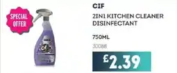 Bestway CIF 2in1 Kitchen cleaner disinfectant offer