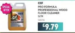 Bestway CIF Pro formula professional wood floor cleaner offer