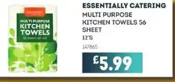 Bestway ESSENTIALLY CATERING Multi purpose kitchen towels 56 sheet offer