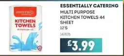 Bestway ESSENTIALLY CATERING Multi purpose kitchen towels 44 sheet offer
