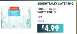 Bestway ESSENTIALLY CATERING Toilet tissue white rolls offer