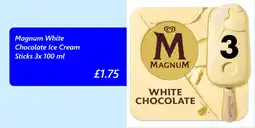 Iceland Magnum White Chocolate Ice Cream Sticks offer