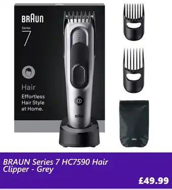BRAUN Series 7 HC7590 Hair Clipper - Grey