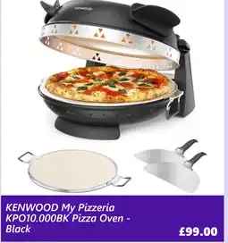 Currys PC World KENWOOD My Pizzeria KPO10.000BK Pizza Oven - Black offer