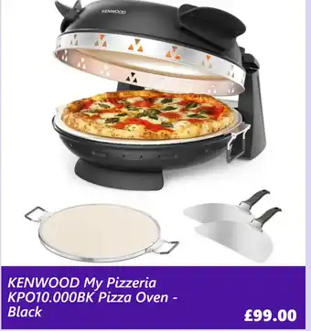KENWOOD My Pizzeria KPO10.000BK Pizza Oven - Black