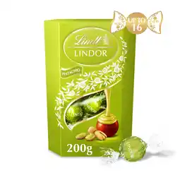 Iceland Lindt Lindor Pistachio Milk Chocolate Truffles Box 200g offer