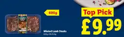Lidl Minted Lamb Steaks offer