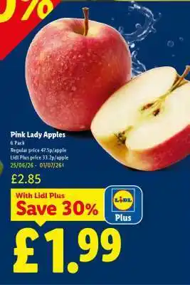 Lidl Pink Lady Apples offer