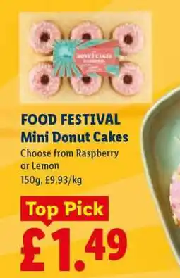 Lidl FOOD FESTIVAL Mini Donut Cakes offer