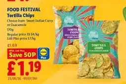 Lidl FOOD FESTIVAL Tortilla Chips offer