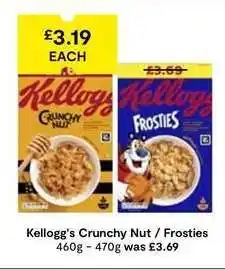 SuperValu Kellogg's Crunchy Nut / Frosties offer