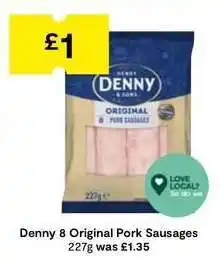 SuperValu Denny 8 Original Pork Sausages offer