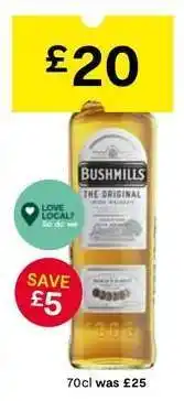 SuperValu Bushmills The Original Irish Whiskey offer