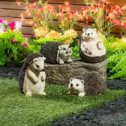 Costco Evergreen Hedgehog Family Statues offer