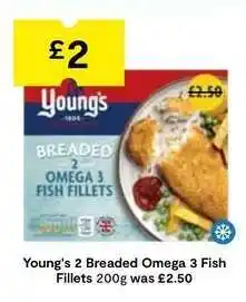 SuperValu Young's 2 Breaded Omega 3 Fish Fillets offer