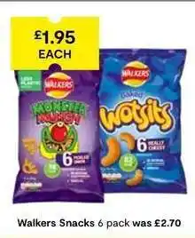 SuperValu Walkers Snacks 6 pack offer