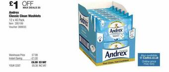 Andrex Classic Clean Washlets