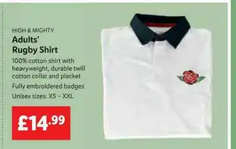 Lidl Adults Rugby Shirt offer