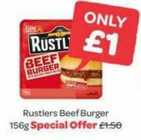 Spar Rustlers Beef Burger offer