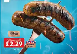 Aldi Pork Sausages offer