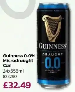 Bestway Guinness 0.0% Microdraught Can offer