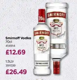 Bestway Smirnoff Vodka offer
