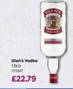Bestway Glen's Vodka offer