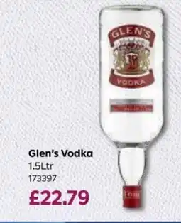 Bestway Glen's Vodka offer