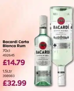 Bestway Bacardi Carta Blanca Rum offer