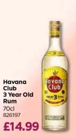 Bestway Havana Club 3 Year Old Rum offer