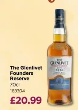 Bestway The Glenlivet Founders Reserve offer