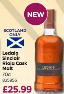 Bestway Ledaig Sinclair Rioja Cask Malt offer