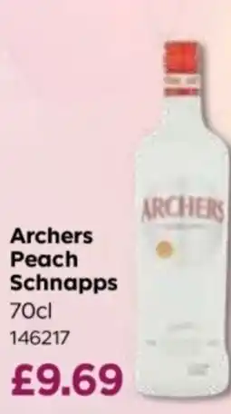 Bestway Archers Peach Schnapps offer