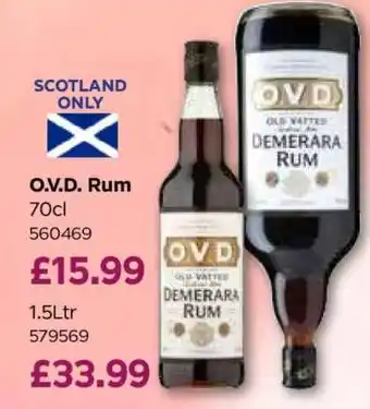 Bestway O.V.D. Rum 70cl offer