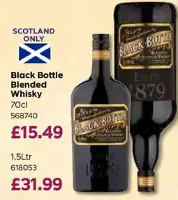Bestway Black Bottle Blended Whisky 70cl offer