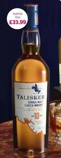 Bestway Talisker Single Malt Scotch Whisky 10 Years offer