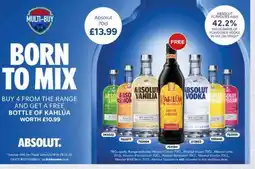Bestway Absolut 70cl offer