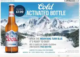 Bestway Coors Cold Activated Bottle offer
