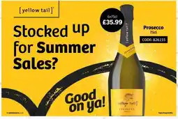 Bestway Yellow Tail Prosecco offer