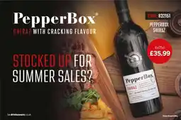 Bestway Pepperbox Shiraz offer