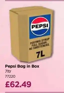 Bestway Pepsi Bag in Box offer