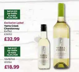Bestway Yarra Creek Chardonnay offer