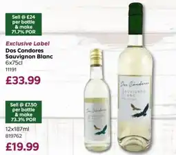 Bestway Dos Condores Sauvignon Blanc offer