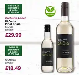 Bestway Di Conte Pinot Grigio offer
