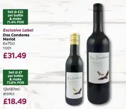 Bestway Dos Condores Merlot offer