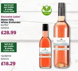 Bestway Marin Hills White Zinfandel offer