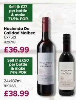 Bestway Hacienda De Calidad Malbec offer